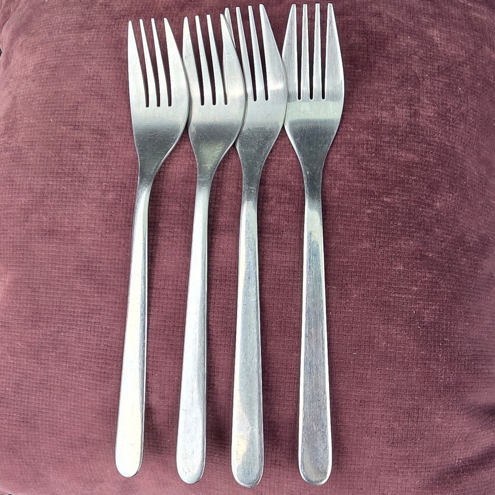 IKEA Dinner Forks Set of 4 Silver Good Stainless Steel 22458 Flatware